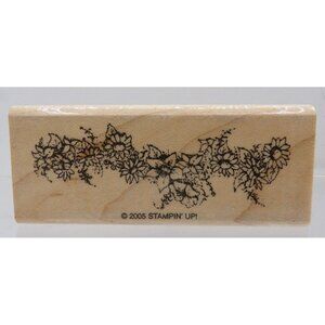 Multi-Flower Border Stamp ©2005 Stampin' Up! 3"x1¼"